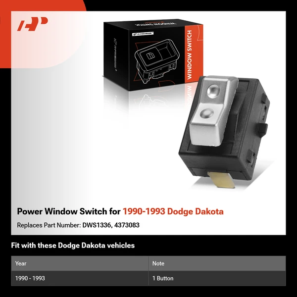 Power Window Switch for 1990-1993 Dodge Dakota