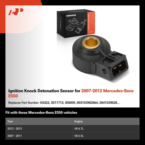 Ignition Knock Detonation Sensor for 2007-2012 Mercedes-Benz E550