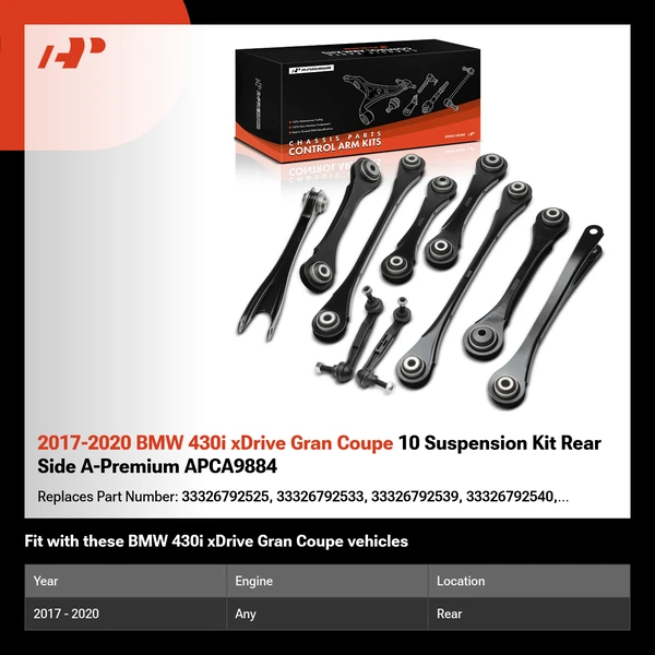 2017-2020 BMW 430i xDrive Gran Coupe 10 Suspension Kit Rear Side A-Premium APCA9884