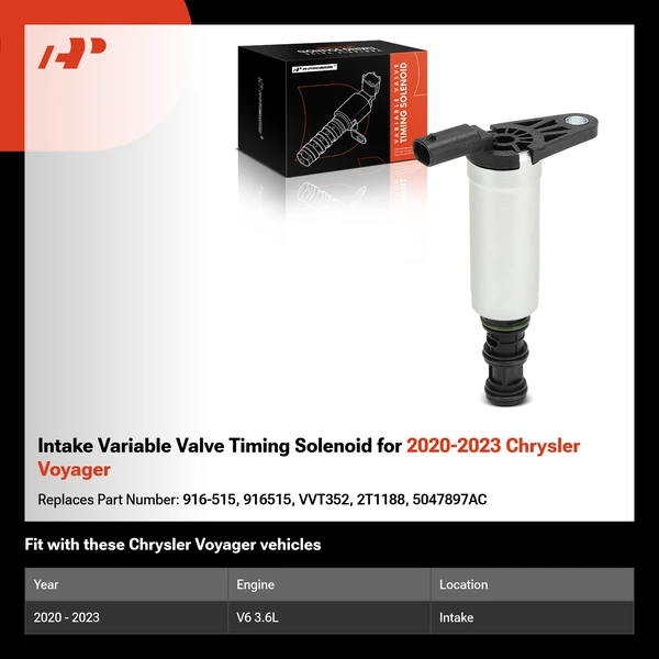 Intake Variable Valve Timing Solenoid for 2020-2023 Chrysler Voyager