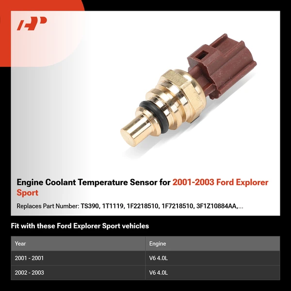 Engine Coolant Temperature Sensor for 2001-2003 Ford Explorer Sport