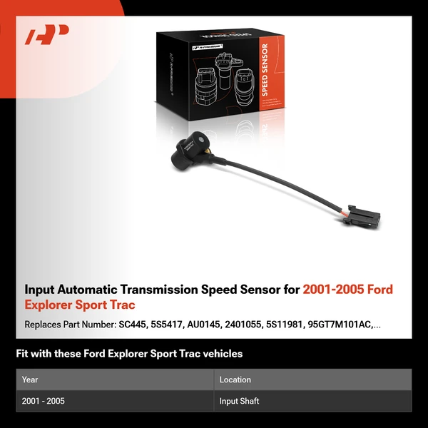 Input Automatic Transmission Speed Sensor for 2001-2005 Ford Explorer Sport Trac