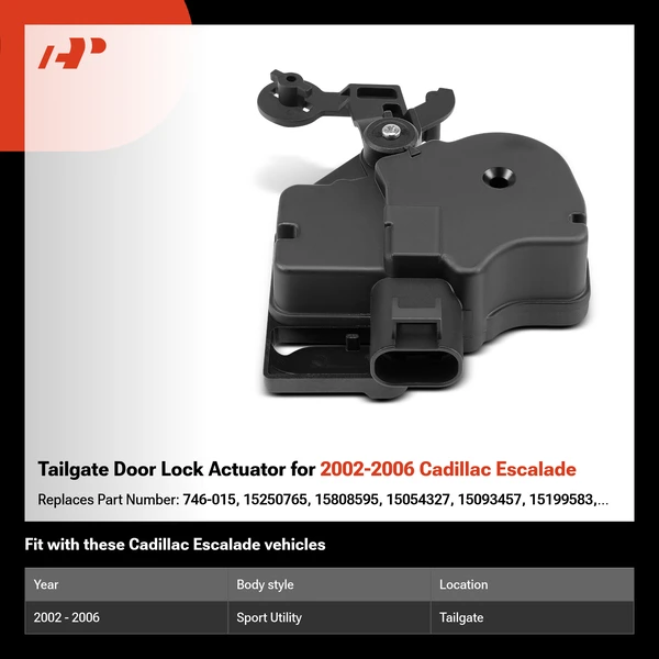 Tailgate Door Lock Actuator for 2002-2006 Cadillac Escalade