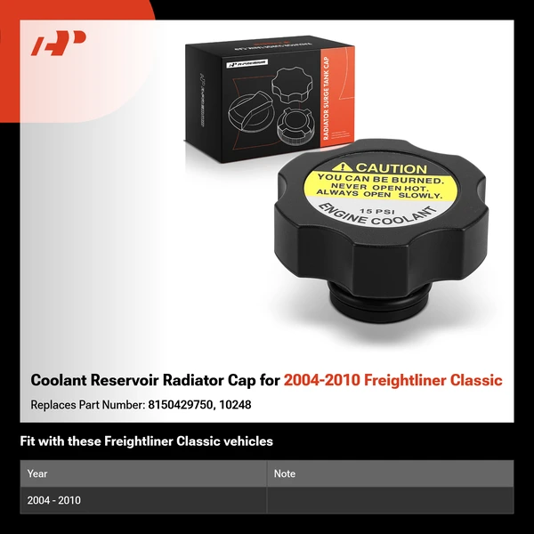Coolant Reservoir Radiator Cap for 2004-2010 Freightliner Classic