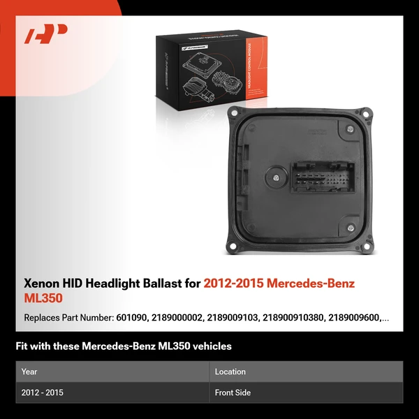 Xenon HID Headlight Ballast for 2012-2015 Mercedes-Benz ML350