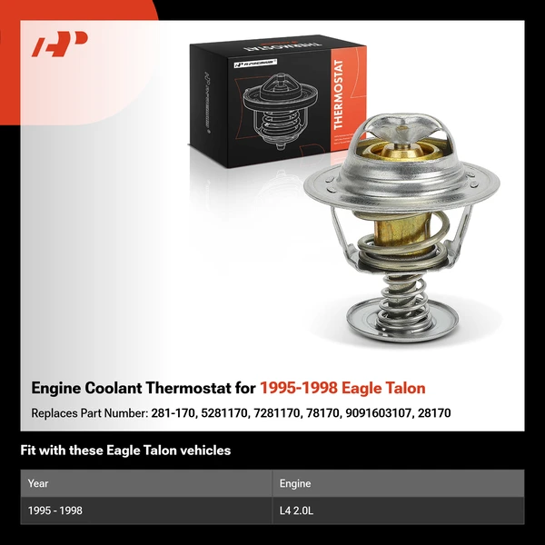 Engine Coolant Thermostat for 1995-1998 Eagle Talon
