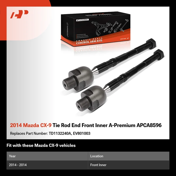 2014 Mazda CX-9 Tie Rod End Front Inner A-Premium APCA8596