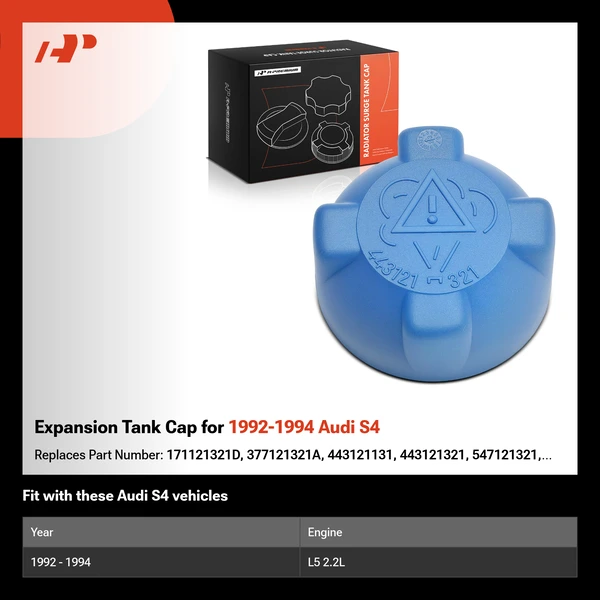 Expansion Tank Cap for 1992-1994 Audi S4