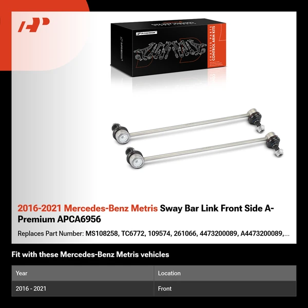 2016-2021 Mercedes-Benz Metris Sway Bar Link Front Side A-Premium APCA6956