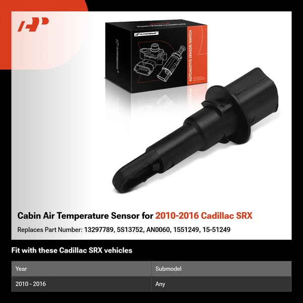Cabin Air Temperature Sensor for 2010-2016 Cadillac SRX