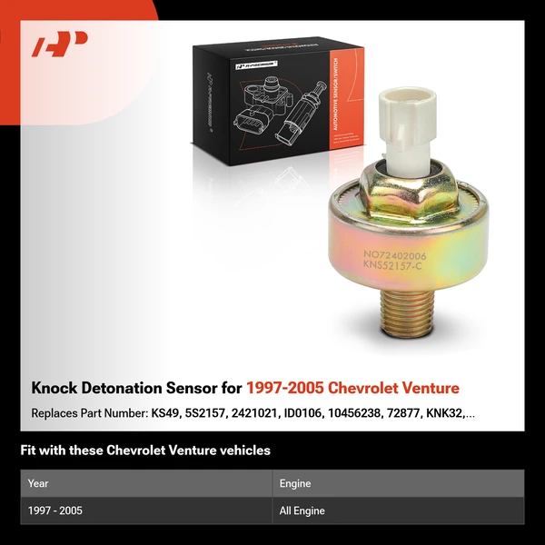 Knock Detonation Sensor for 1997-2005 Chevrolet Venture