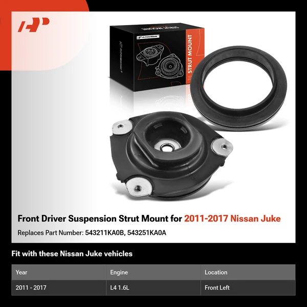 Front Driver Suspension Strut Mount for 2011-2017 Nissan Juke