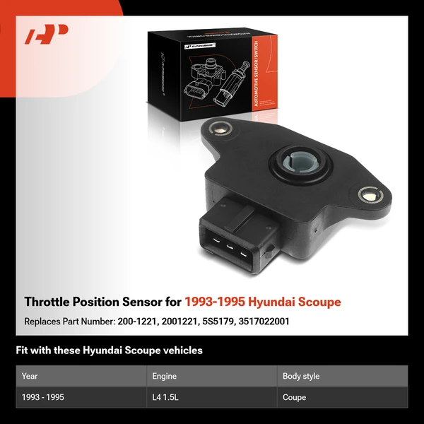 Throttle Position Sensor for 1993-1995 Hyundai Scoupe