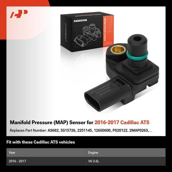 Manifold Pressure (MAP) Sensor for 2016-2017 Cadillac ATS