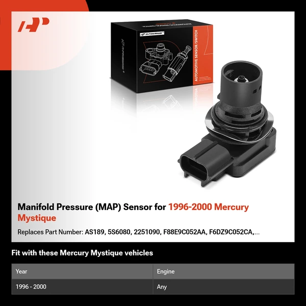 Manifold Pressure (MAP) Sensor for 1996-2000 Mercury Mystique