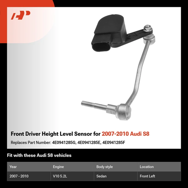 Front Driver Height Level Sensor for 2007-2010 Audi S8