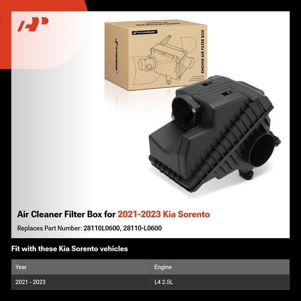 Air Cleaner Filter Box for 2021-2023 Kia Sorento