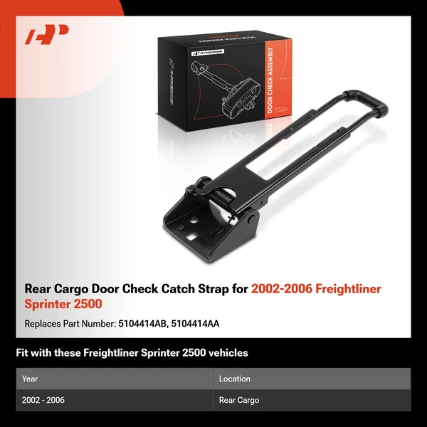 Rear Cargo Door Check Catch Strap for 2002-2006 Freightliner Sprinter 2500