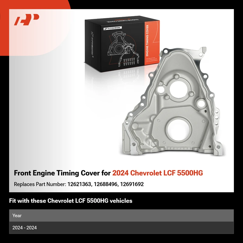 Front Engine Timing Cover for 2024 Chevrolet LCF 5500HG