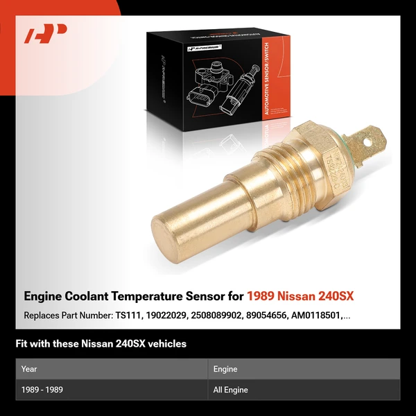 Engine Coolant Temperature Sensor for 1989 Nissan 240SX