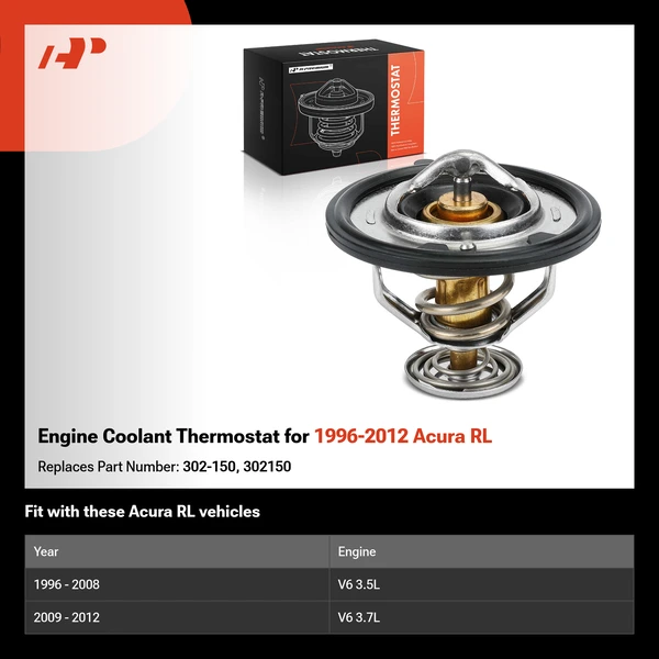 Engine Coolant Thermostat for 1996-2012 Acura RL