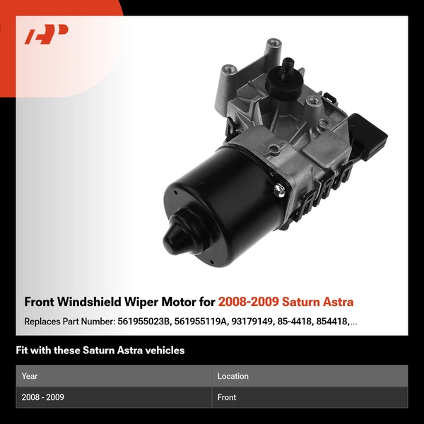 Front Windshield Wiper Motor for 2008-2009 Saturn Astra