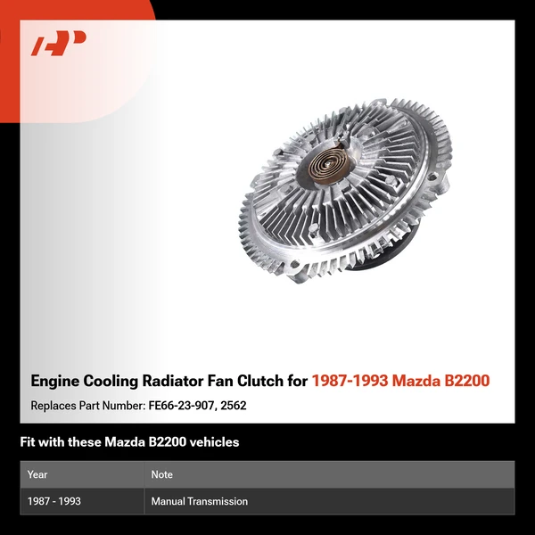 Engine Cooling Radiator Fan Clutch for 1987-1993 Mazda B2200