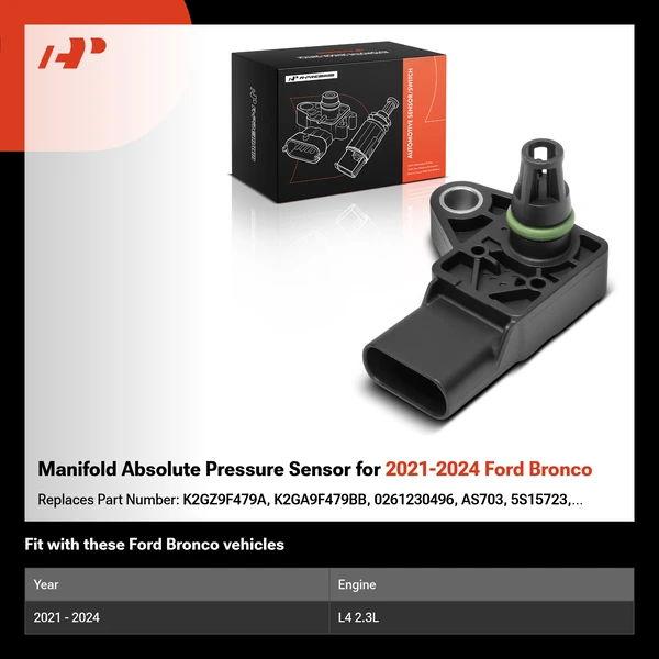 Manifold Absolute Pressure Sensor for 2021-2024 Ford Bronco