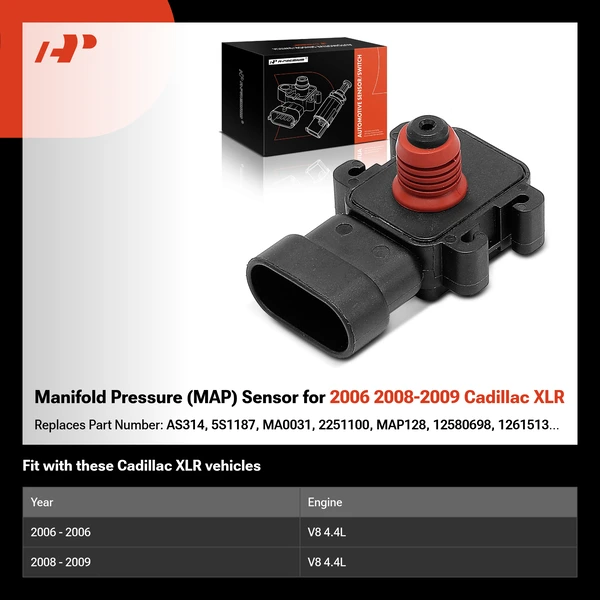Manifold Pressure (MAP) Sensor for 2006 2008-2009 Cadillac XLR