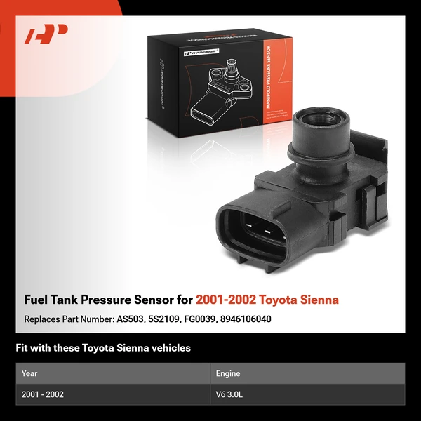 Fuel Tank Pressure Sensor for 2001-2002 Toyota Sienna