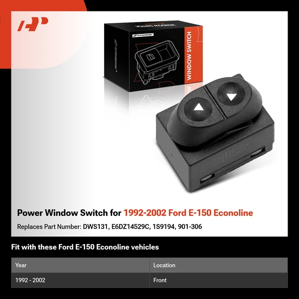 Power Window Switch for 1992-2002 Ford E-150 Econoline