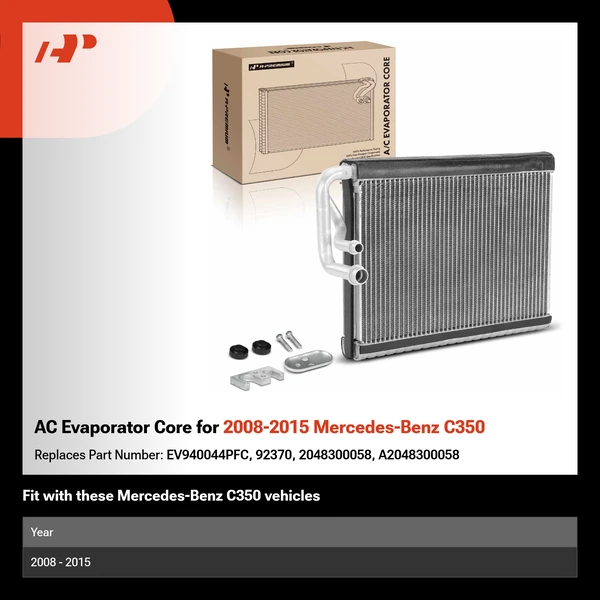 AC Evaporator Core for 2008-2015 Mercedes-Benz C350