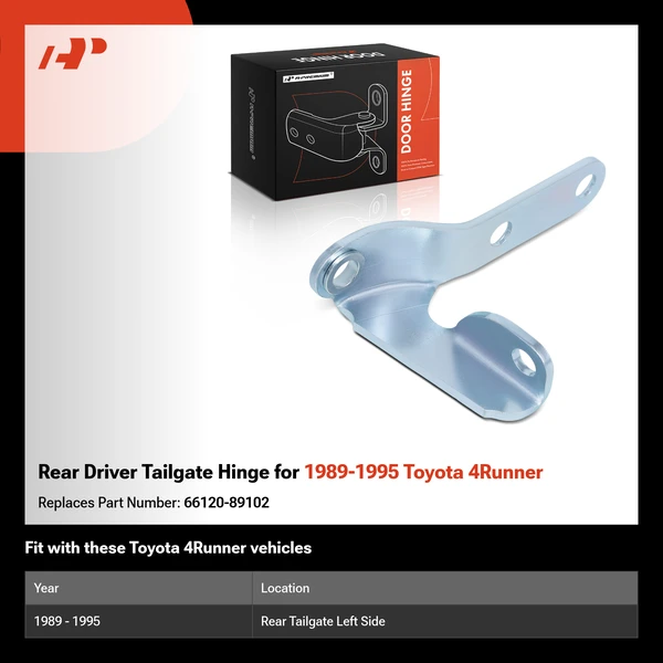 Rear Driver Tailgate Hinge for 1989-1995 Toyota 4Runner