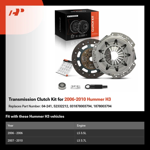 Transmission Clutch Kit for 2006-2010 Hummer H3