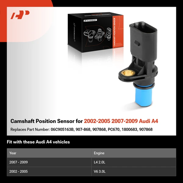 Camshaft Position Sensor for 2002-2005 2007-2009 Audi A4