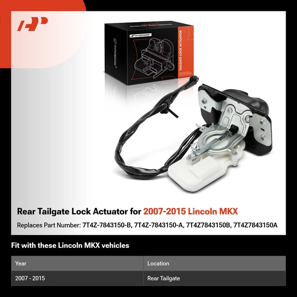 Rear Tailgate Lock Actuator for 2007-2015 Lincoln MKX
