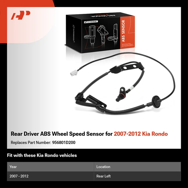 Rear Driver ABS Wheel Speed Sensor for 2007-2012 Kia Rondo