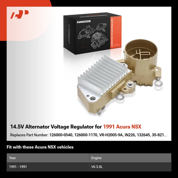 14.5V Alternator Voltage Regulator for 1991 Acura NSX