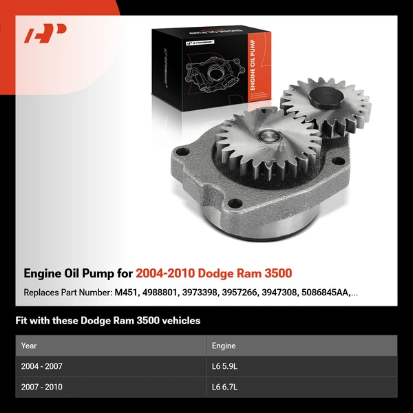 Engine Oil Pump for 2004-2010 Dodge Ram 3500