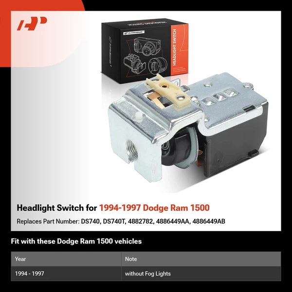 Headlight Switch for 1994-1997 Dodge Ram 1500