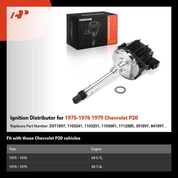 Ignition Distributor for 1975-1976 1979 Chevrolet P20