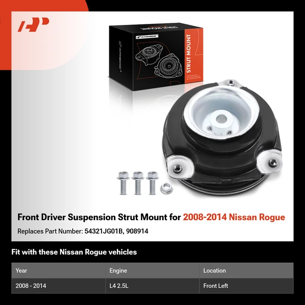 Front Driver Suspension Strut Mount for 2008-2014 Nissan Rogue