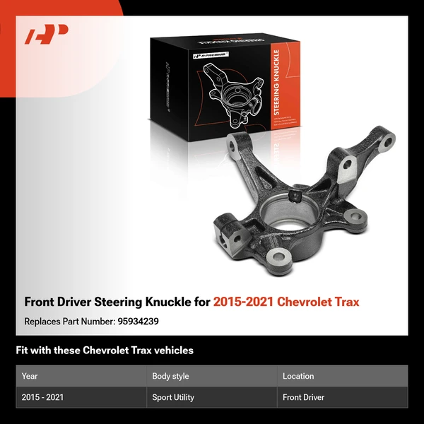 Front Driver Steering Knuckle for 2015-2021 Chevrolet Trax