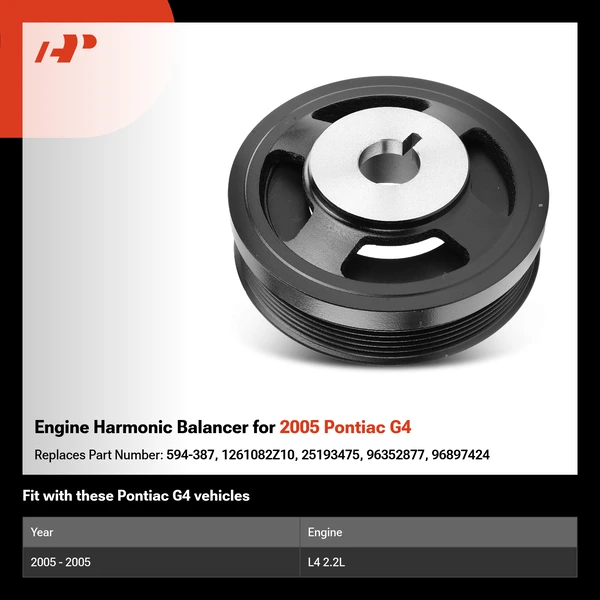 Engine Harmonic Balancer for 2005 Pontiac G4