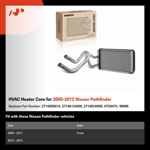HVAC Heater Core for 2005-2012 Nissan Pathfinder