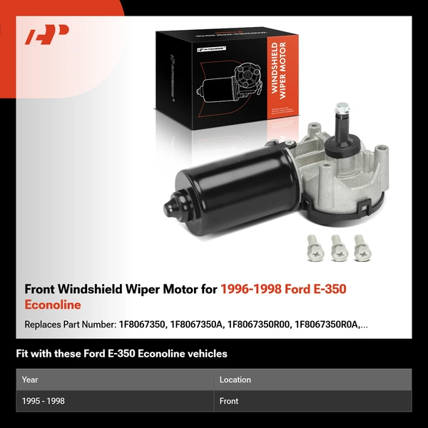 Front Windshield Wiper Motor for 1996-1998 Ford E-350 Econoline