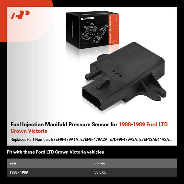 Fuel Injection Manifold Pressure Sensor for 1988-1989 Ford LTD Crown Victoria
