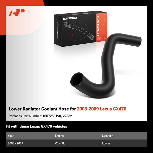 Lower Radiator Coolant Hose for 2003-2009 Lexus GX470