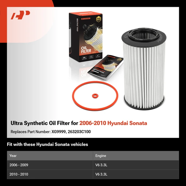 Ultra Synthetic Oil Filter for 2006-2010 Hyundai Sonata