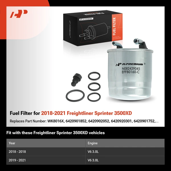 Fuel Filter for 2018-2021 Freightliner Sprinter 3500XD